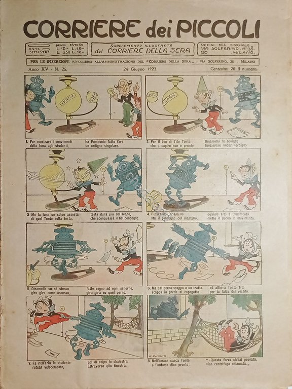 Libri Ragazzi - Corriere dei Piccoli N. 25 - 1923 …