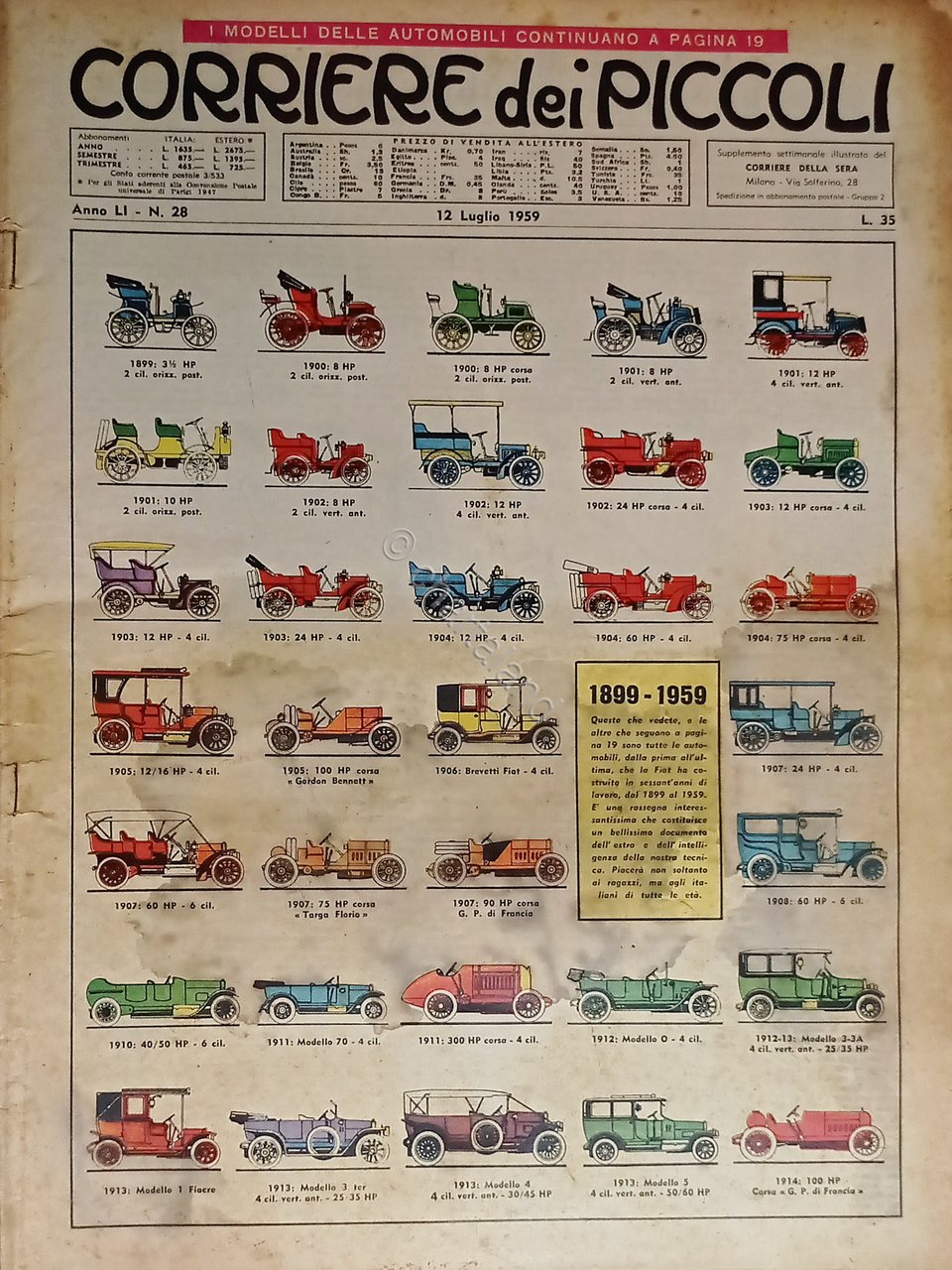 Libri Ragazzi - Corriere dei Piccoli N. 28 - 1959 …