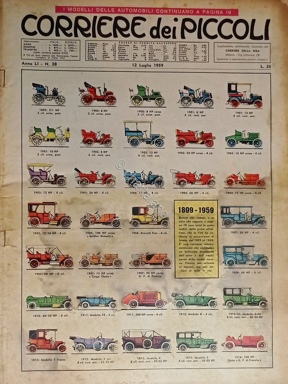 Libri Ragazzi - Corriere dei Piccoli N. 28 - 1959 …