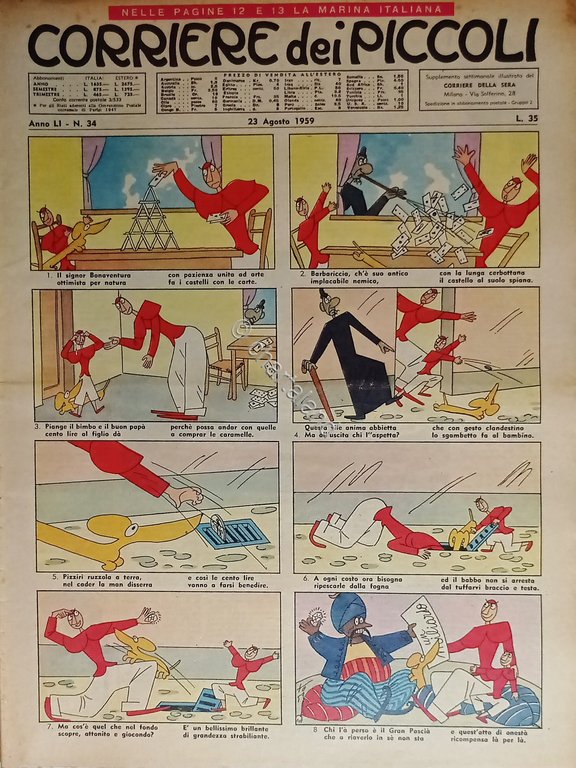 Libri Ragazzi - Corriere dei Piccoli N. 34 - 1959 …