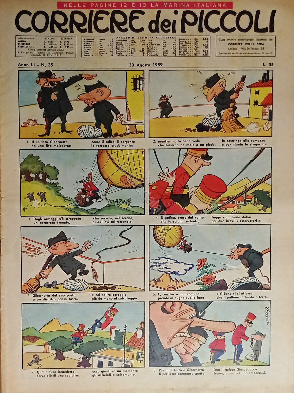 Libri Ragazzi - Corriere dei Piccoli N. 35 - 1959