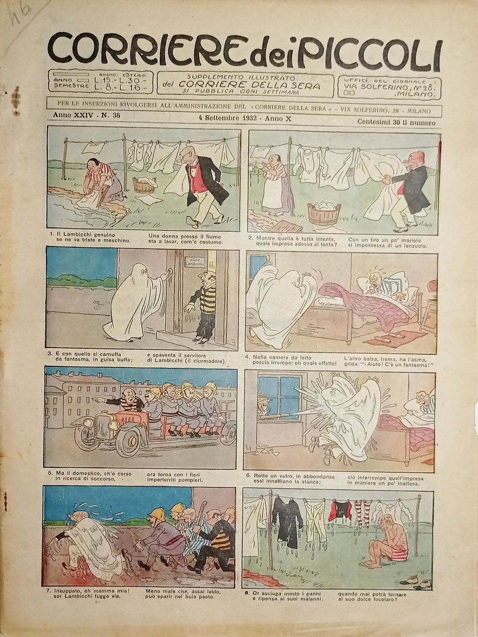 Libri Ragazzi - Corriere dei Piccoli N. 36 - 1932