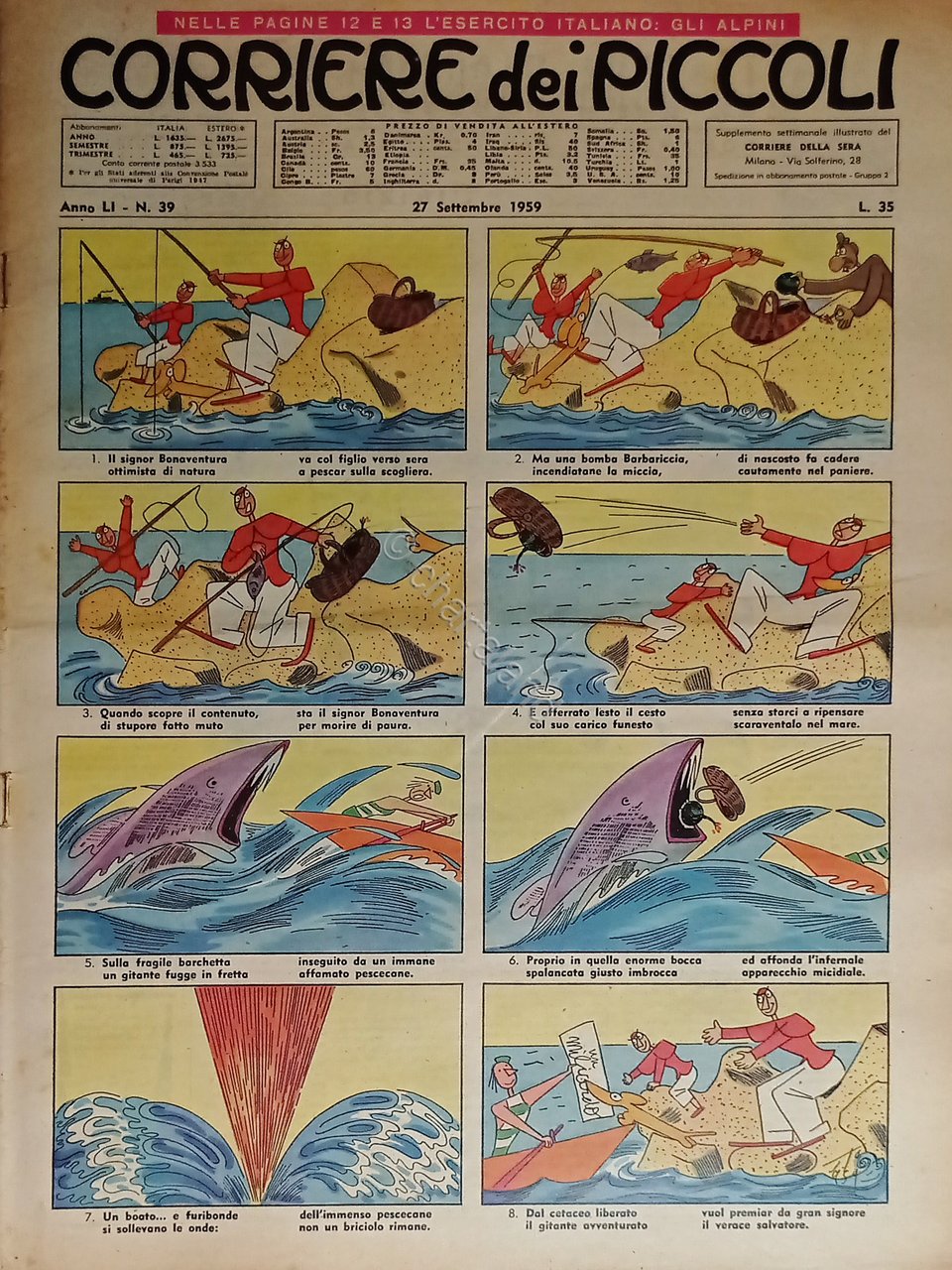 Libri Ragazzi - Corriere dei Piccoli N. 39 - 1959 …