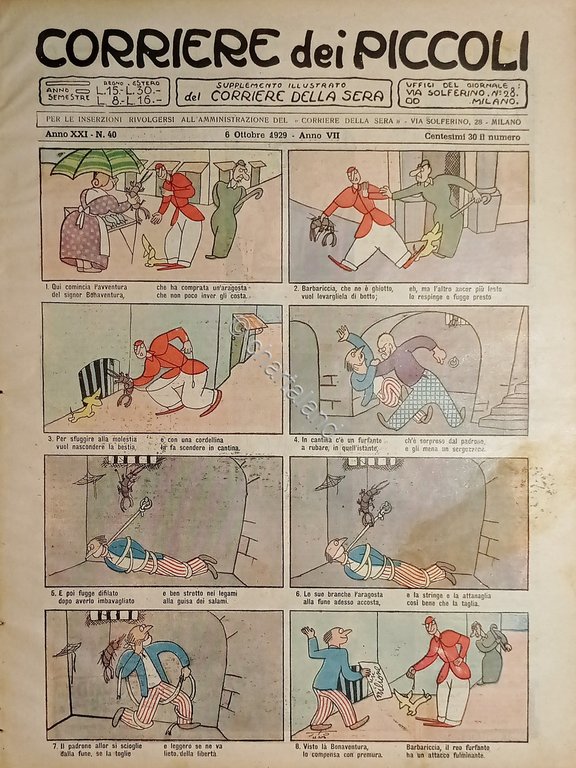 Libri Ragazzi - Corriere dei Piccoli N. 40 - 1929