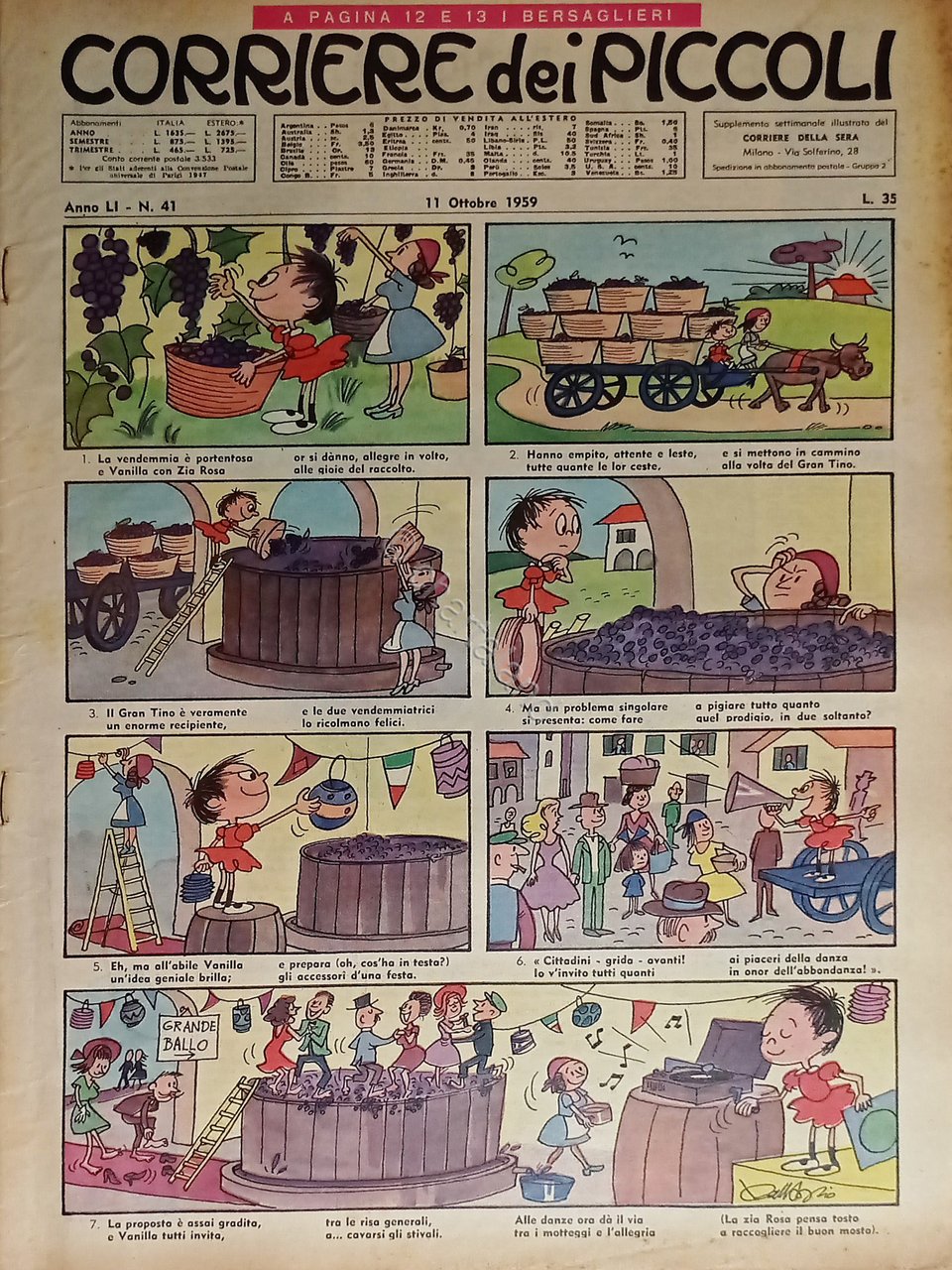 Libri Ragazzi - Corriere dei Piccoli N. 41 - 1959