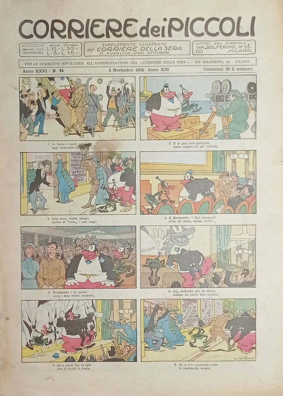Libri Ragazzi - Corriere dei Piccoli N. 44 - 1934 …