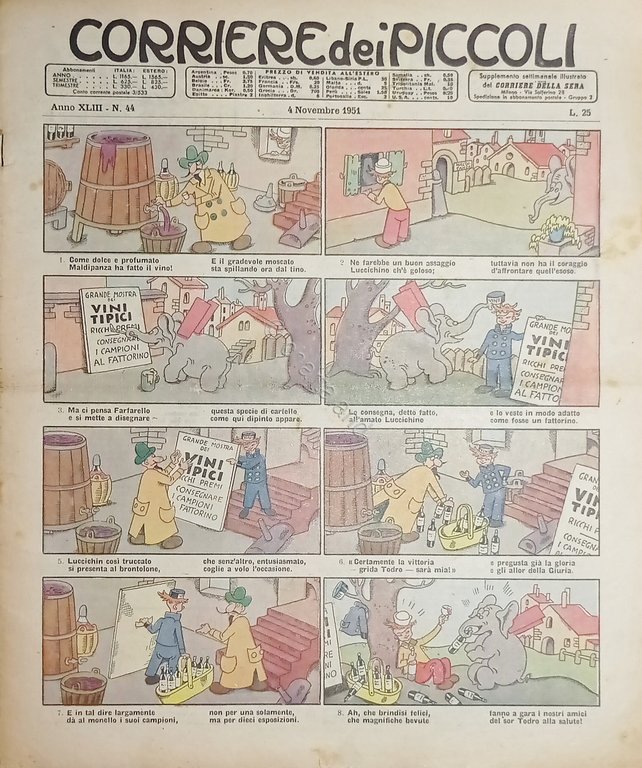 Libri Ragazzi - Corriere dei Piccoli N. 44 - 1951