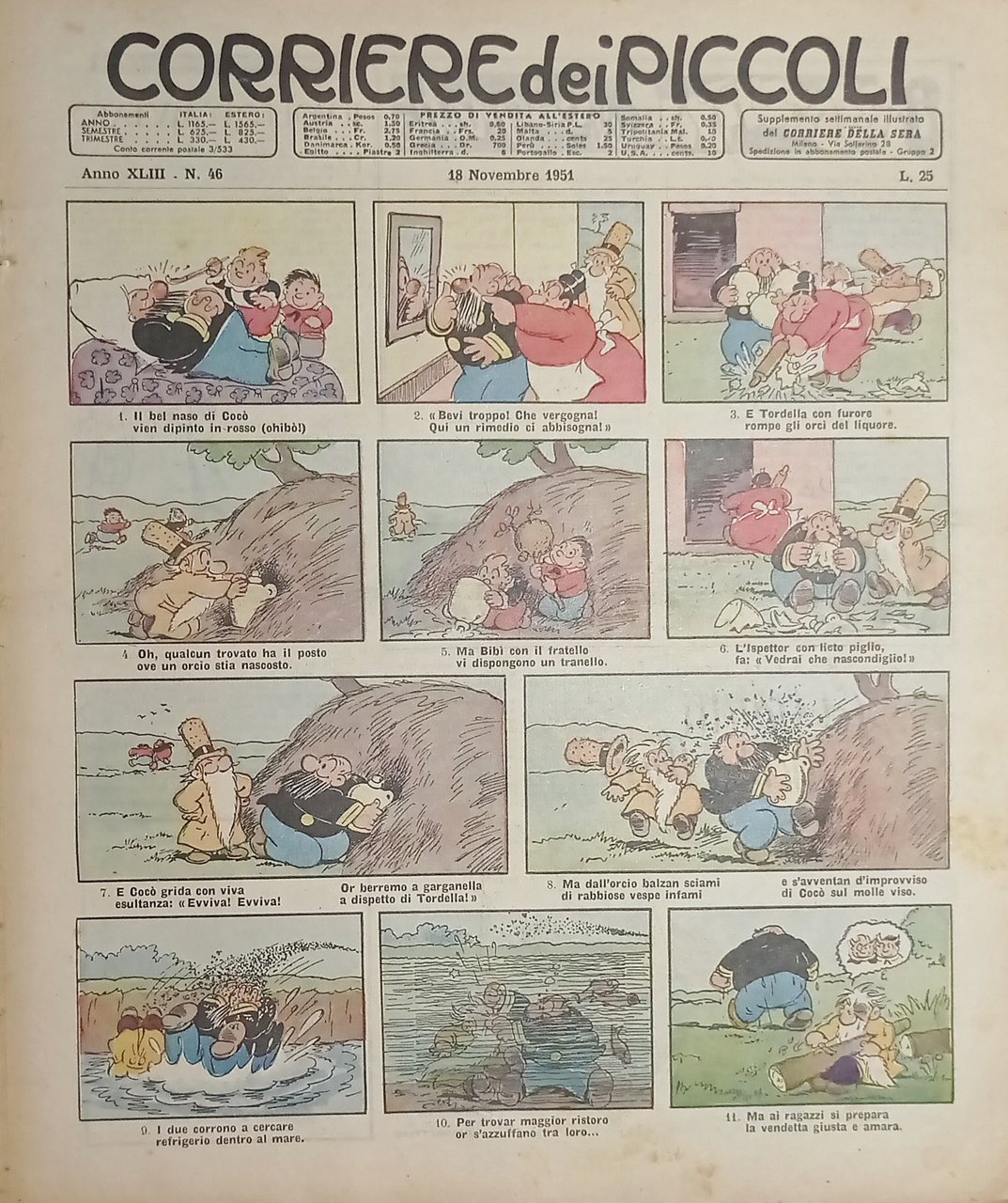 Libri Ragazzi - Corriere dei Piccoli N. 46 - 1951