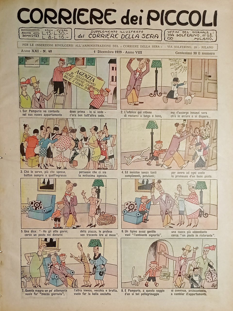 Libri Ragazzi - Corriere dei Piccoli N. 48 - 1929 …