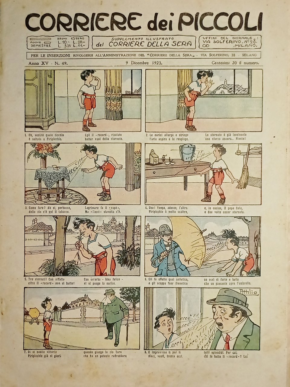 Libri Ragazzi - Corriere dei Piccoli N. 49 - 1923 …