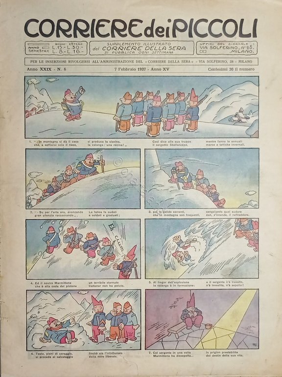 Libri Ragazzi - Corriere dei Piccoli N. 6 - 1937 …