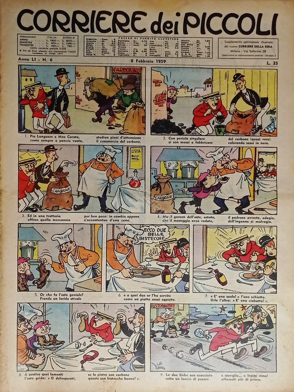 Libri Ragazzi - Corriere dei Piccoli N. 6 - 1959 | Immagine Gallery 1