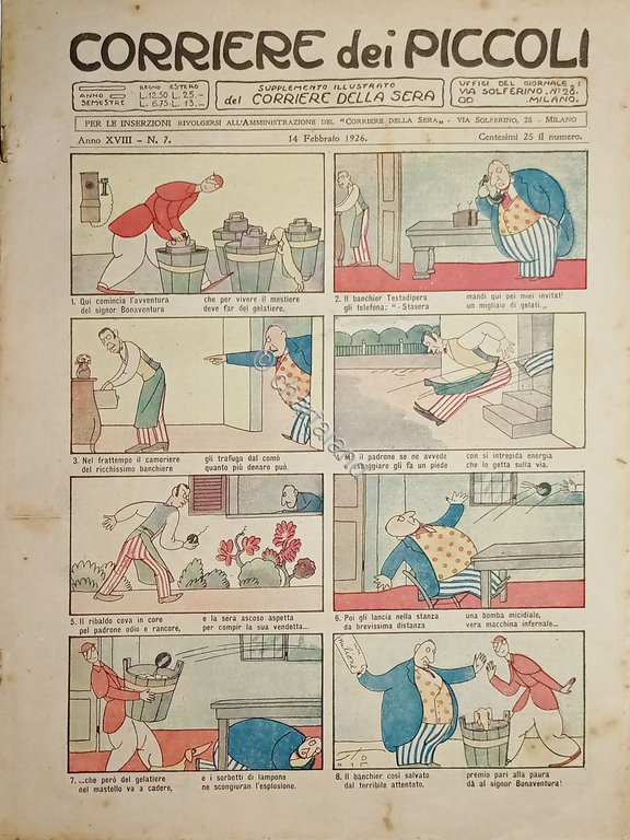 Libri Ragazzi - Corriere dei Piccoli N. 7 - 1926 …