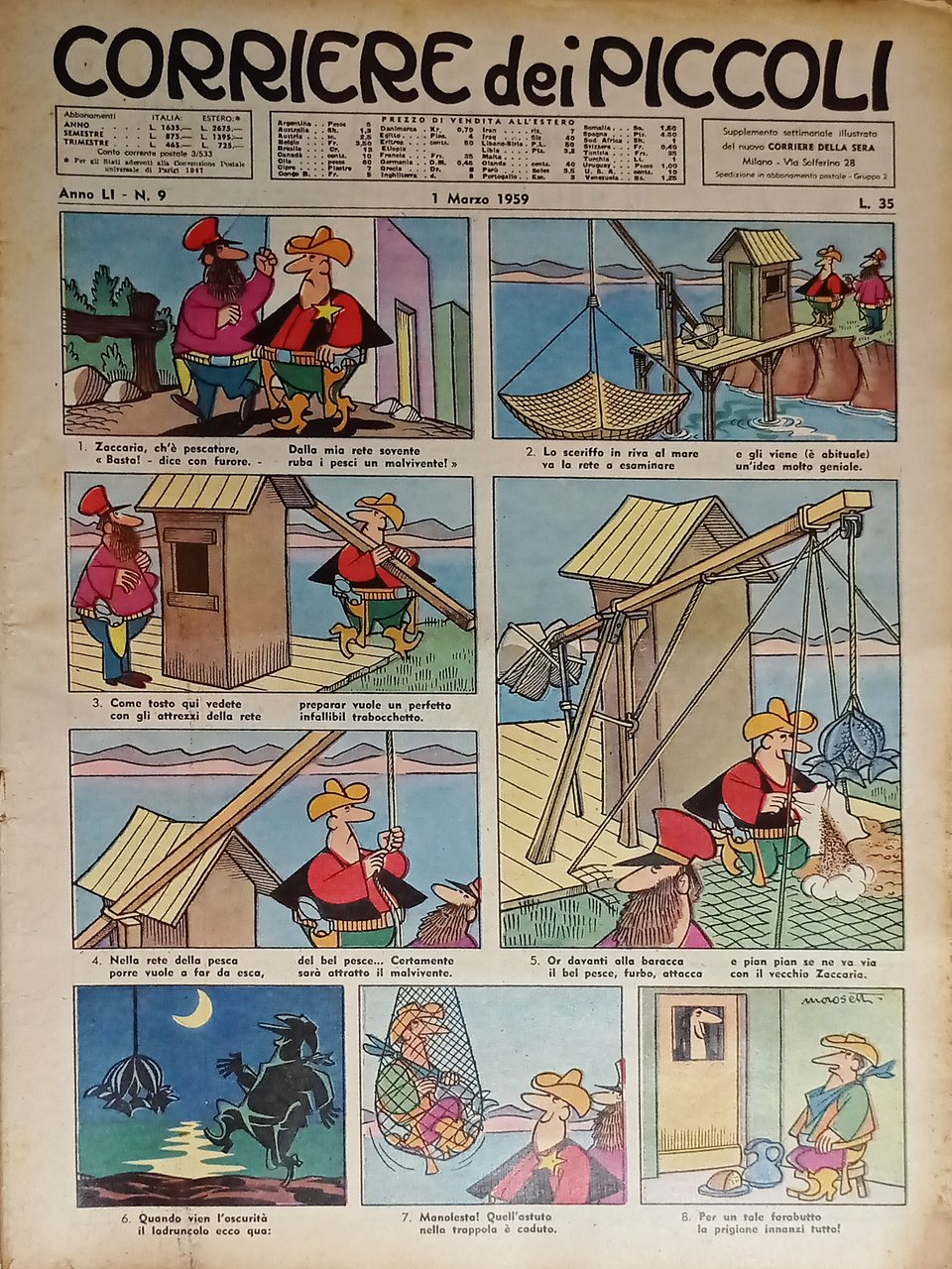 Libri Ragazzi - Corriere dei Piccoli N. 9 - 1959 …