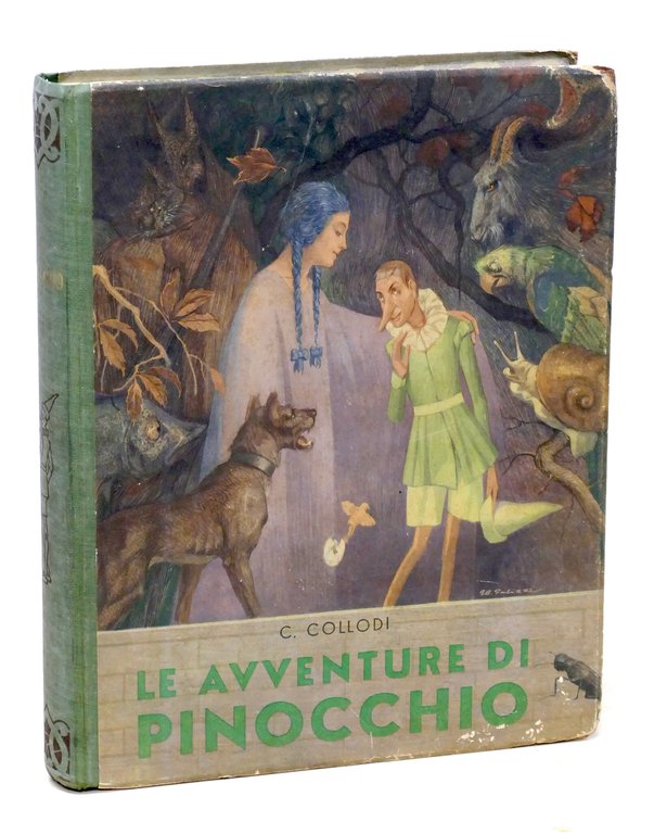 Libri ragazzi - Le avventure di Pinocchio - ed. SEI 1944 - Disegni di Galizzi