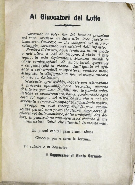 Libro dei Sogni - Libretto prezioso, sicura ricchezza (Gioco del …
