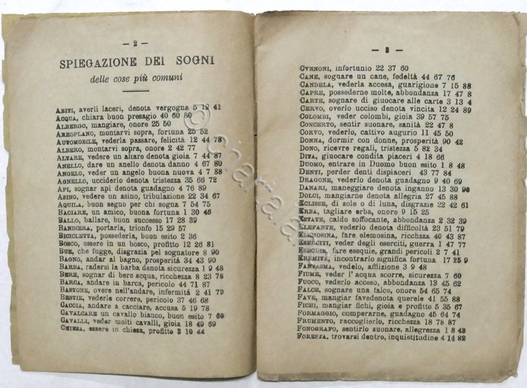 Libro dei Sogni - Libretto prezioso, sicura ricchezza (Gioco del …