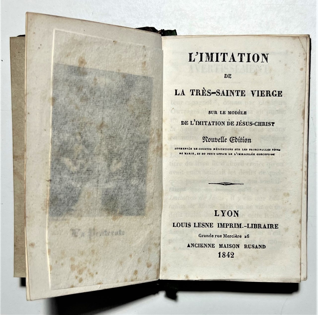 Libro Tascabile di Religione - L'Imitation de la Très-Sainte Vierge …