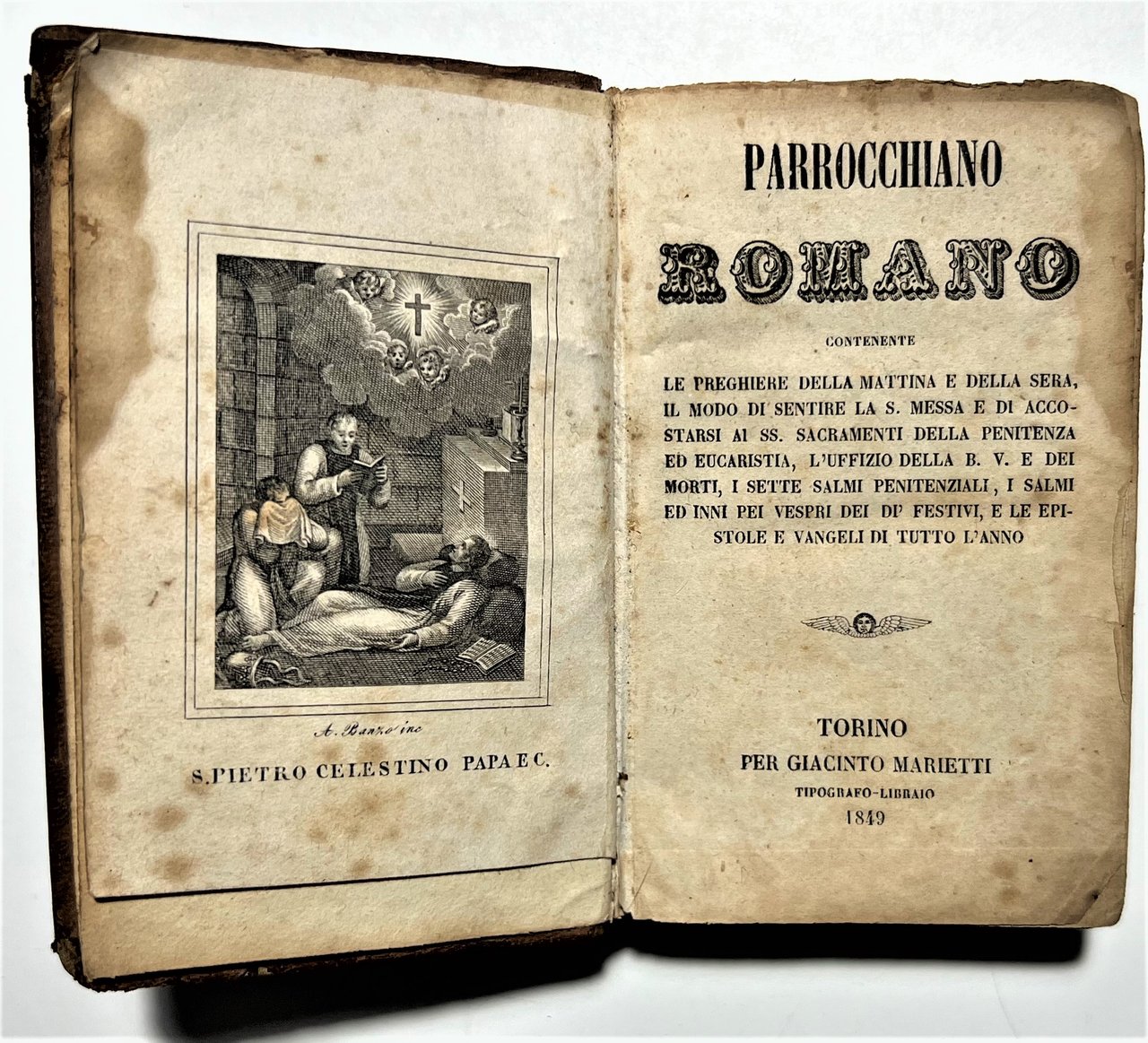 Libro Tascabile di Religione - Parrocchiano Romano - ed. 1849