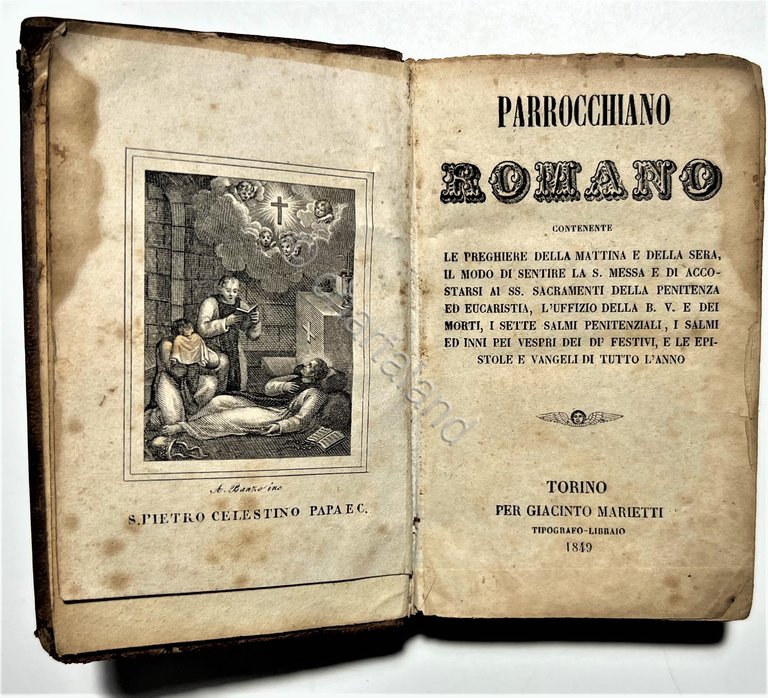 Libro Tascabile di Religione - Parrocchiano Romano - ed. 1849