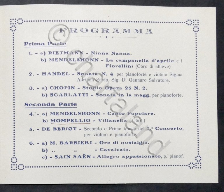 Liceo Musicale Amilcare Zanella di Genova - Programma Concerto - …