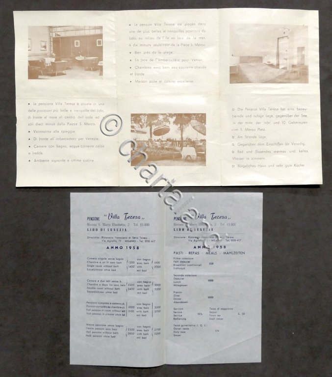 Lido Venezia - Brochure e listino Pensione Villa Teresa - … | Immagine Gallery 4