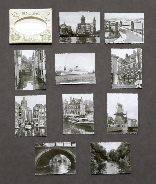 Lotto 10 fotografie vedute di Amsterdam - 10 Snapshots - …