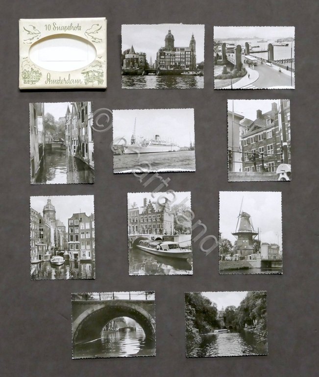 Lotto 10 fotografie vedute di Amsterdam - 10 Snapshots - …