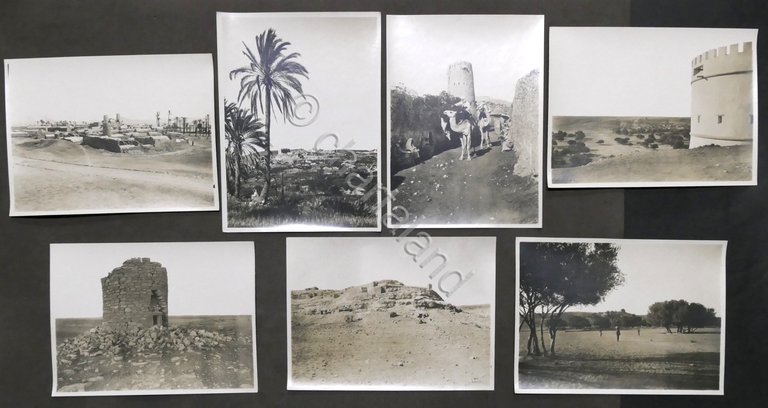 Lotto 12 fotografie antico castello - Sinanem - Tripolitania - …