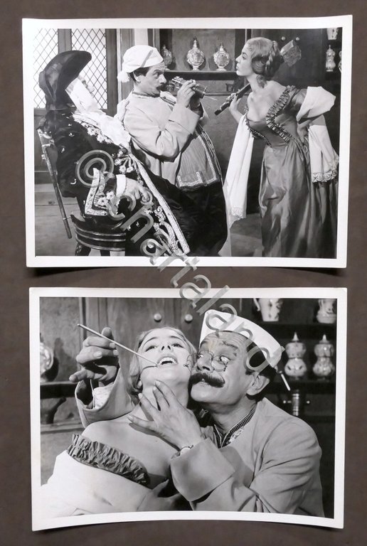 Lotto 2 fotografie di scena attore Tino Scotti - anni …