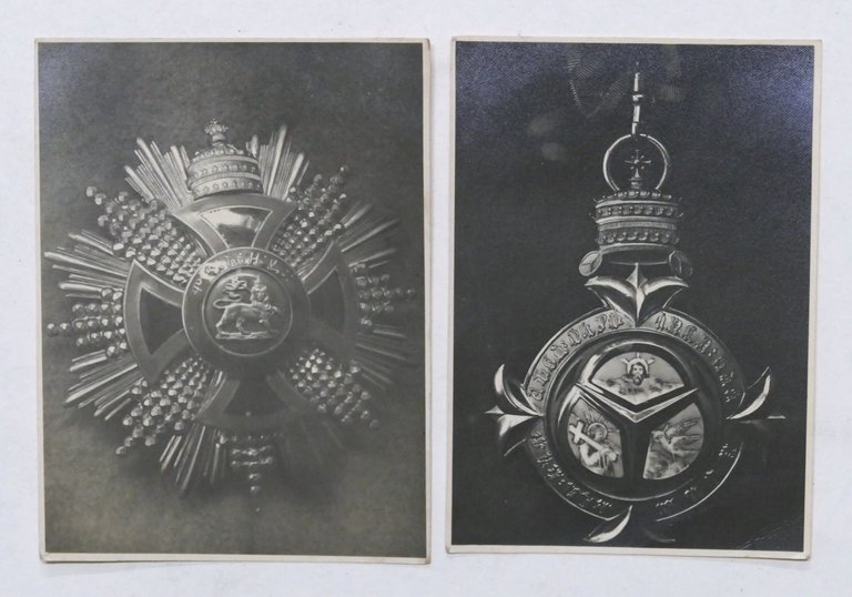 Lotto 2 fotografie Medaglie Onorificenze Eritrea - anni '30