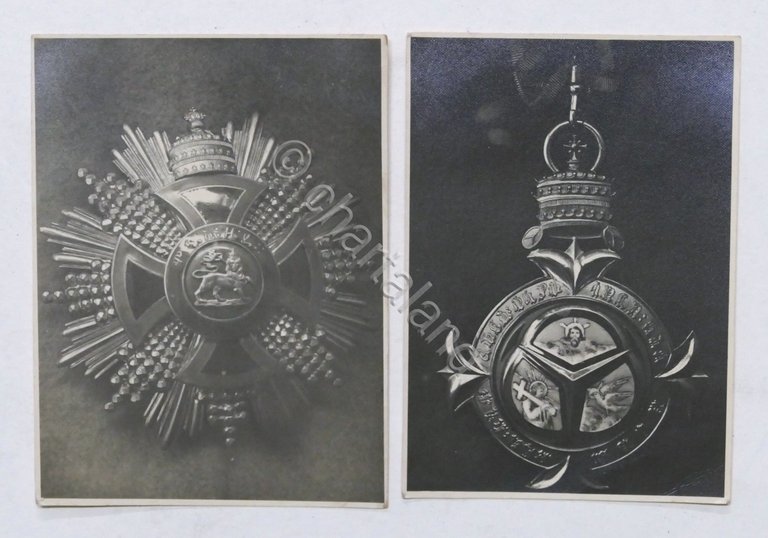 Lotto 2 fotografie Medaglie Onorificenze Eritrea - anni '30