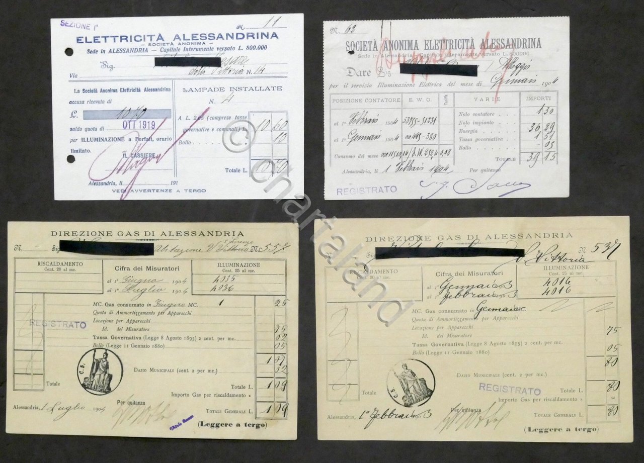 Lotto 4 bollette elettricità e gas - Alessandria - inizio …