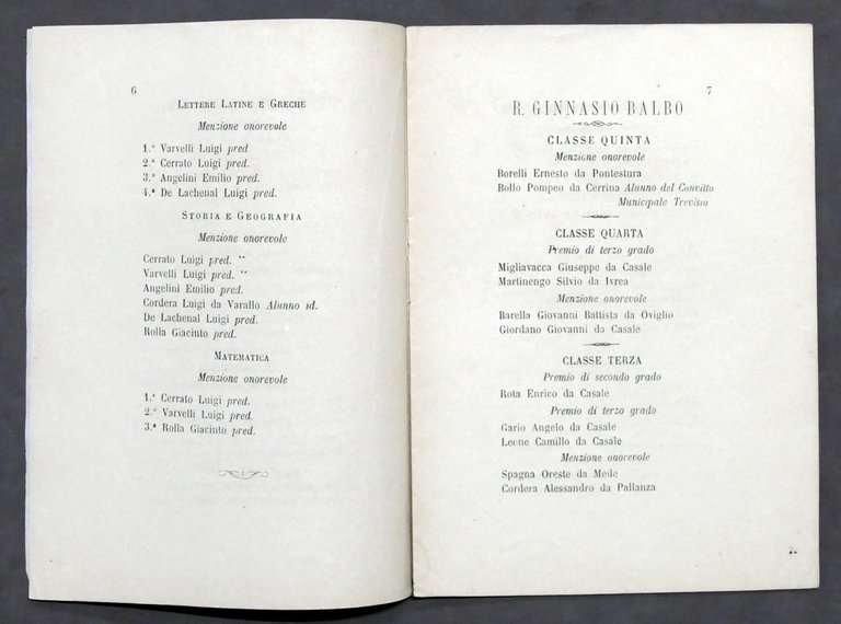 Lotto 4 Elenchi Allievi meritevoli Scuole di Casale Monferrato - …