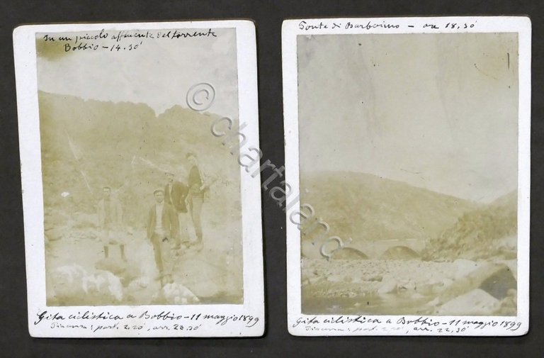 Lotto 4 Fotografie d'epoca - Gita ciclistica a Bobbio (Piacenza) …