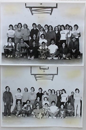 lotto 5 fotografie formazione atletica Legnano 1973 con impianti