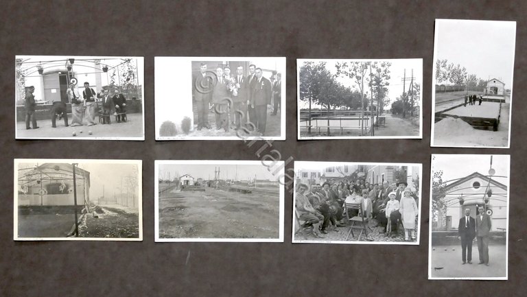 Lotto 8 fotocartoline Dopo Lavoro di Treviglio - 1932