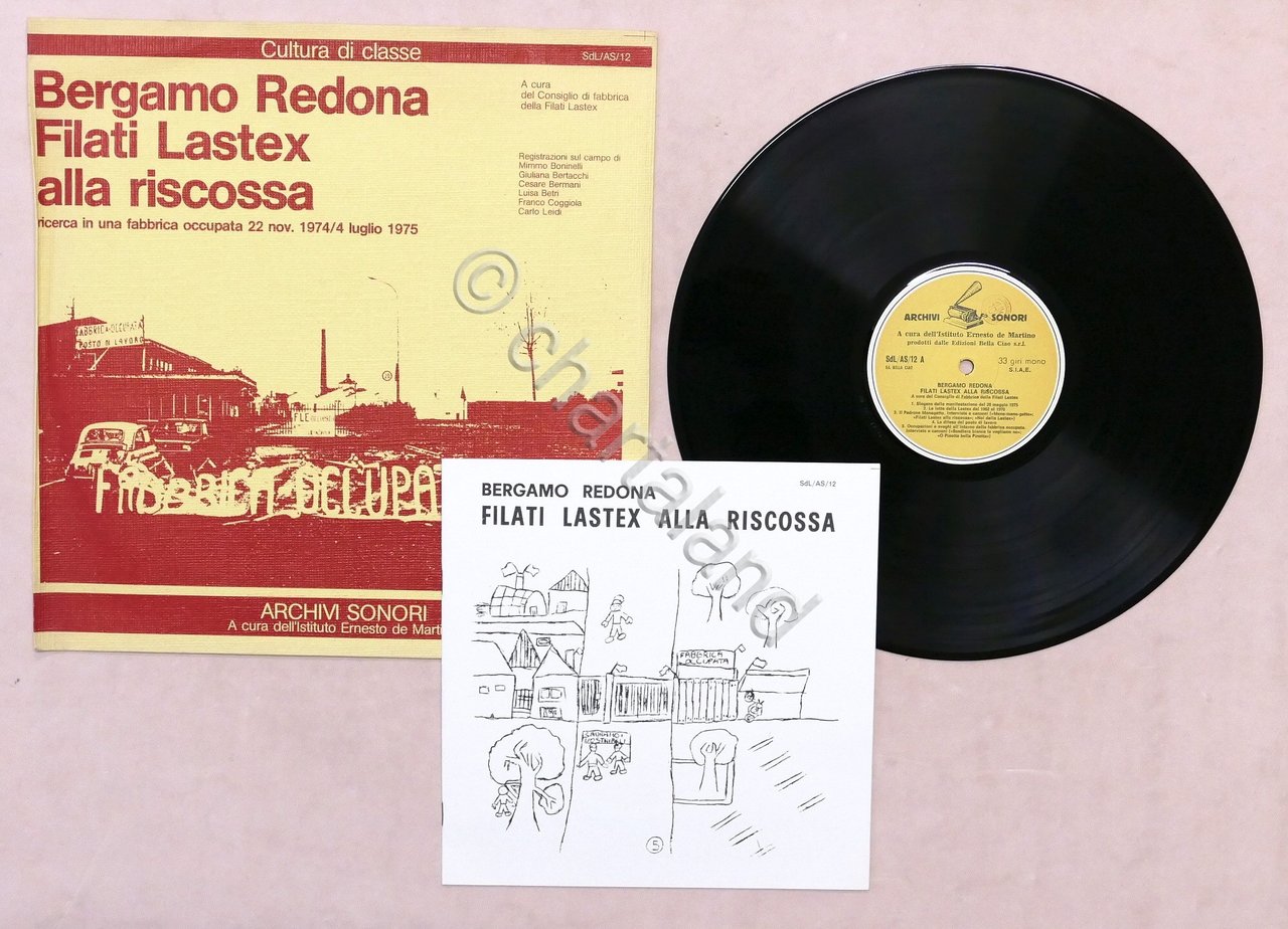 LP Disco 33 giri Archivi Sonori Bergamo Redona Filati Lastex …