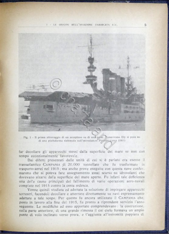Luigi Accorsi - La Nave Portaerei - ed. 1948