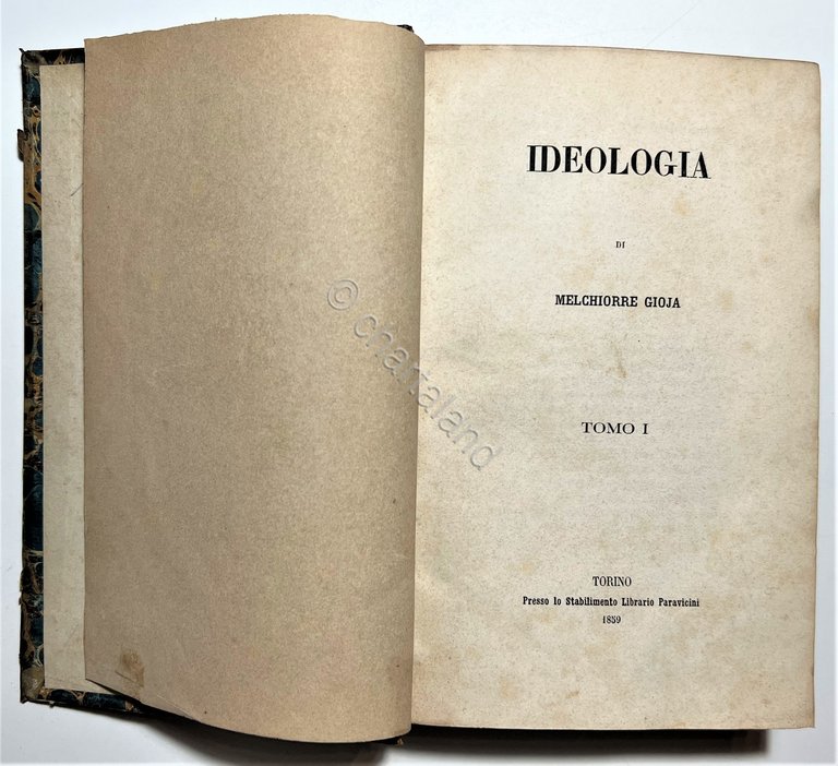 M. Gioja - Ideologia - ed. 1859 Tomo I