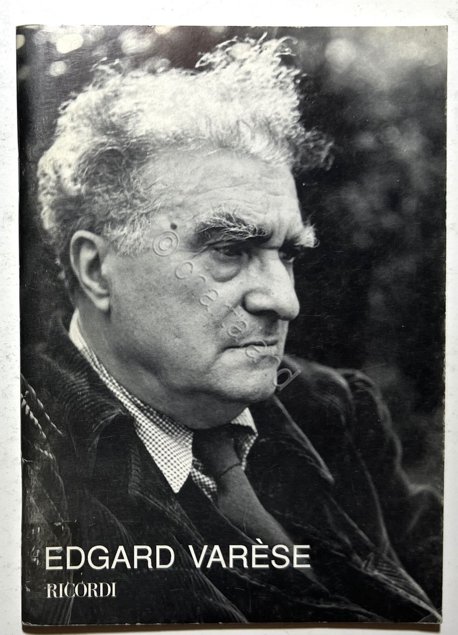 M. Giorgi - Edgar Varèse: Catalogo delle Opere - ed. …