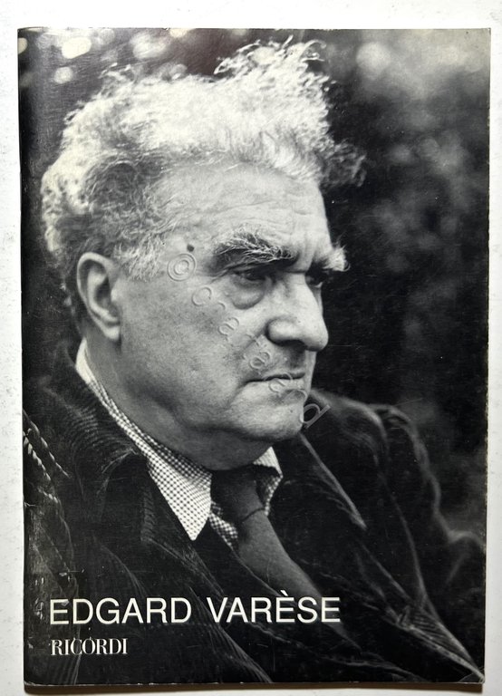 M. Giorgi - Edgar Varèse: Catalogo delle Opere - ed. 1992 Ricordi
