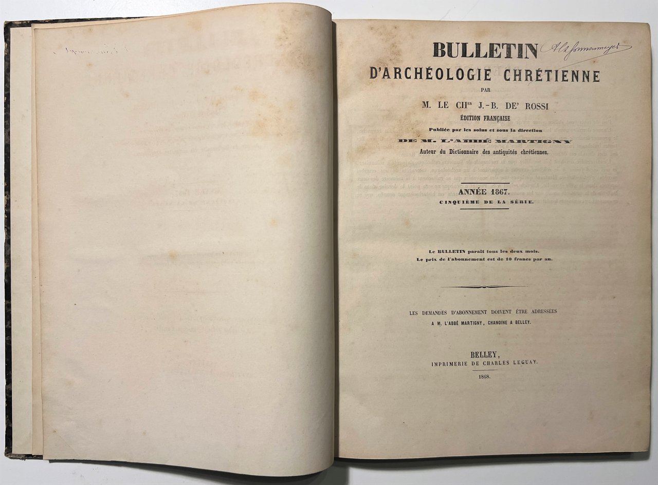 M. Le Ch. & G. B. De Rossi - Bulletin …