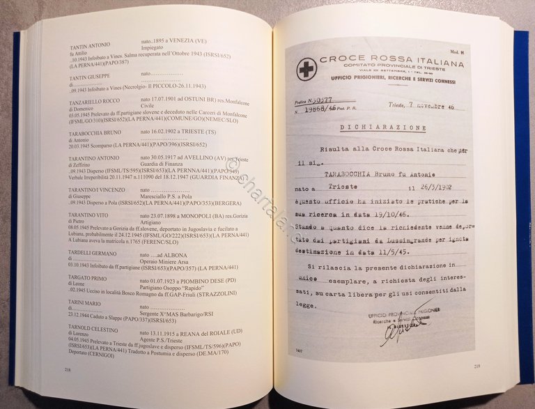 M. Pirina - Registro delle vittime del confine Orientale - …