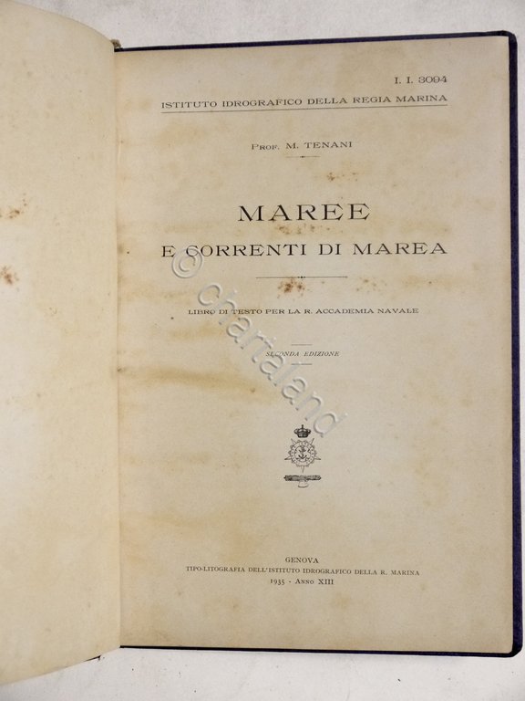 M. Tenani - Maree e correnti di marea - ed. … | Immagine Gallery 2