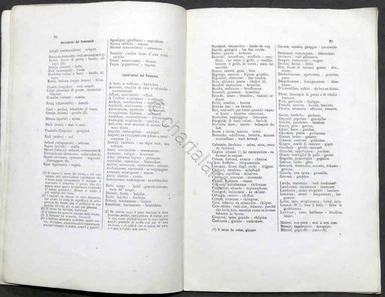 Mamini - Il dialetto piemontese nelle derivazioni dalle lingue principali …