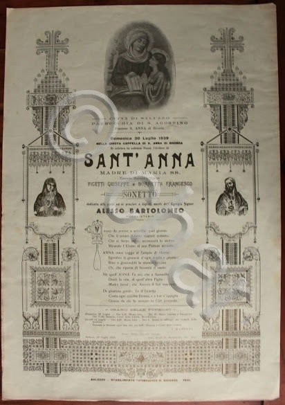 Manifesto devozionale S. Agostino - Sant' Anna di Bronda - …
