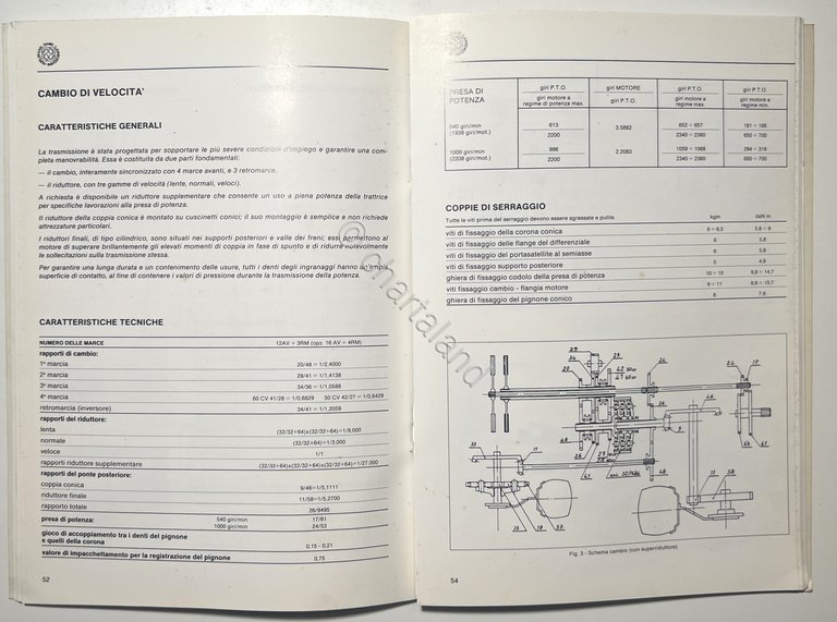 Manuale d'Officina Trattori Lamborghini - 550-660 - ed. 1986