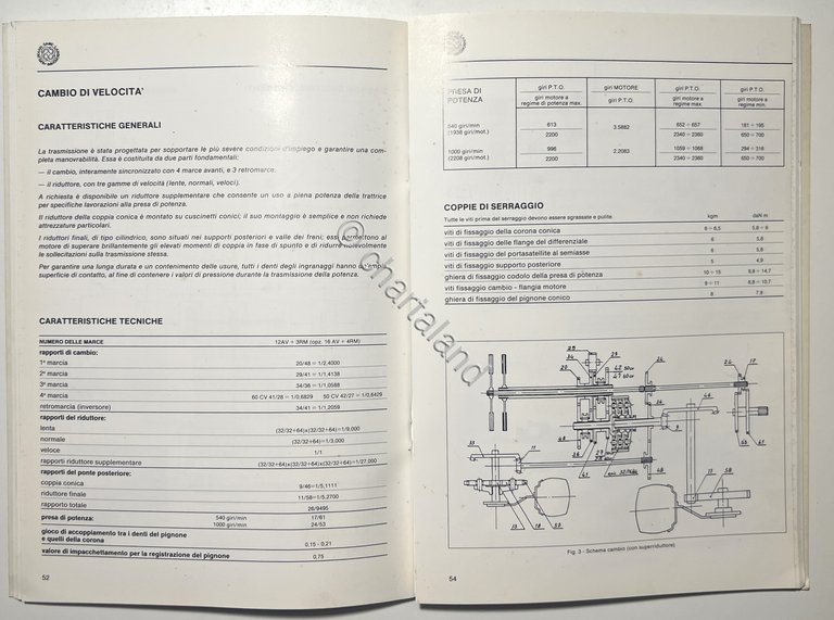 Manuale d'Officina Trattori Lamborghini - 550-660 - ed. 1986