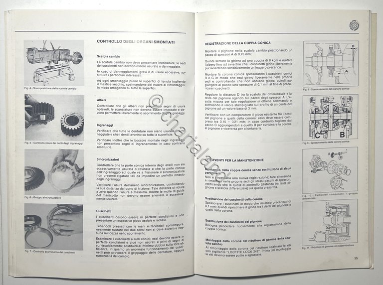 Manuale d'Officina Trattori Lamborghini - 550-660 - ed. 1986